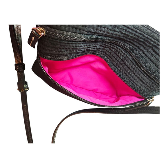 Dooney & Bourke Black Crossbody Bag One Size with Pink Lining - Picture 7 of 16